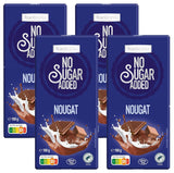 frankonia CIOCOLATĂ FĂRĂ ZAHĂR ADĂUGAT Ciocolată cu nuga, fără gluten, 100 g (pachet de 4)