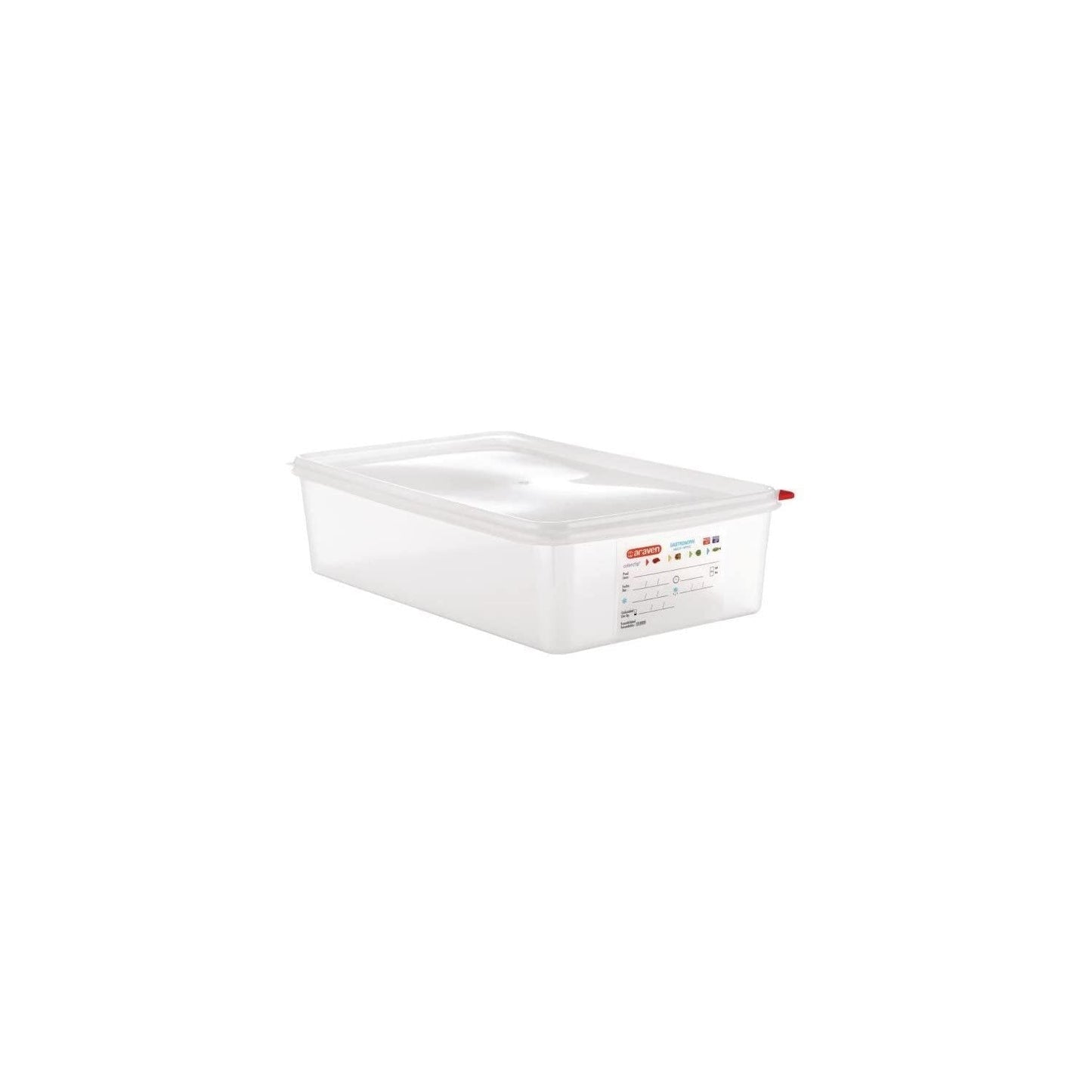 GN1/1 recipient pentru alimente cu capac 13.7L, 100(H) x 530(L) x 325(P) mm Cutii depozitare alimente Naty Shop 100(H) X 530(W) X 325(D)Mm