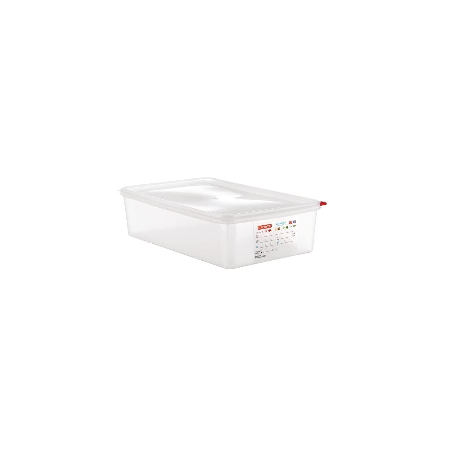 GN1/1 recipient pentru alimente cu capac 13.7L, 100(H) x 530(L) x 325(P) mm Cutii depozitare alimente Naty Shop 100(H) X 530(W) X 325(D)Mm