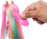Păpuși Enchantimals, păpușă cu păr Sunshine Beach Deluxe și prieten animal, păpușă mică cu fustă detașabilă și accesorii, cadouri pentru copii, HTJ70 Papusi Naty Shop