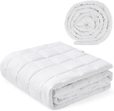 Pătură ponderată 7Kg 135X200Cm, pătură ponderată fabricată din bumbac 100%, pătură ponderată pentru adulți pentru somn profund, pătură grea, pătură de terapie antistres, pătură de relaxare Paturi si Cuverturi Besuche den Autsel-Store Alb 135X200Cm 7Kg
