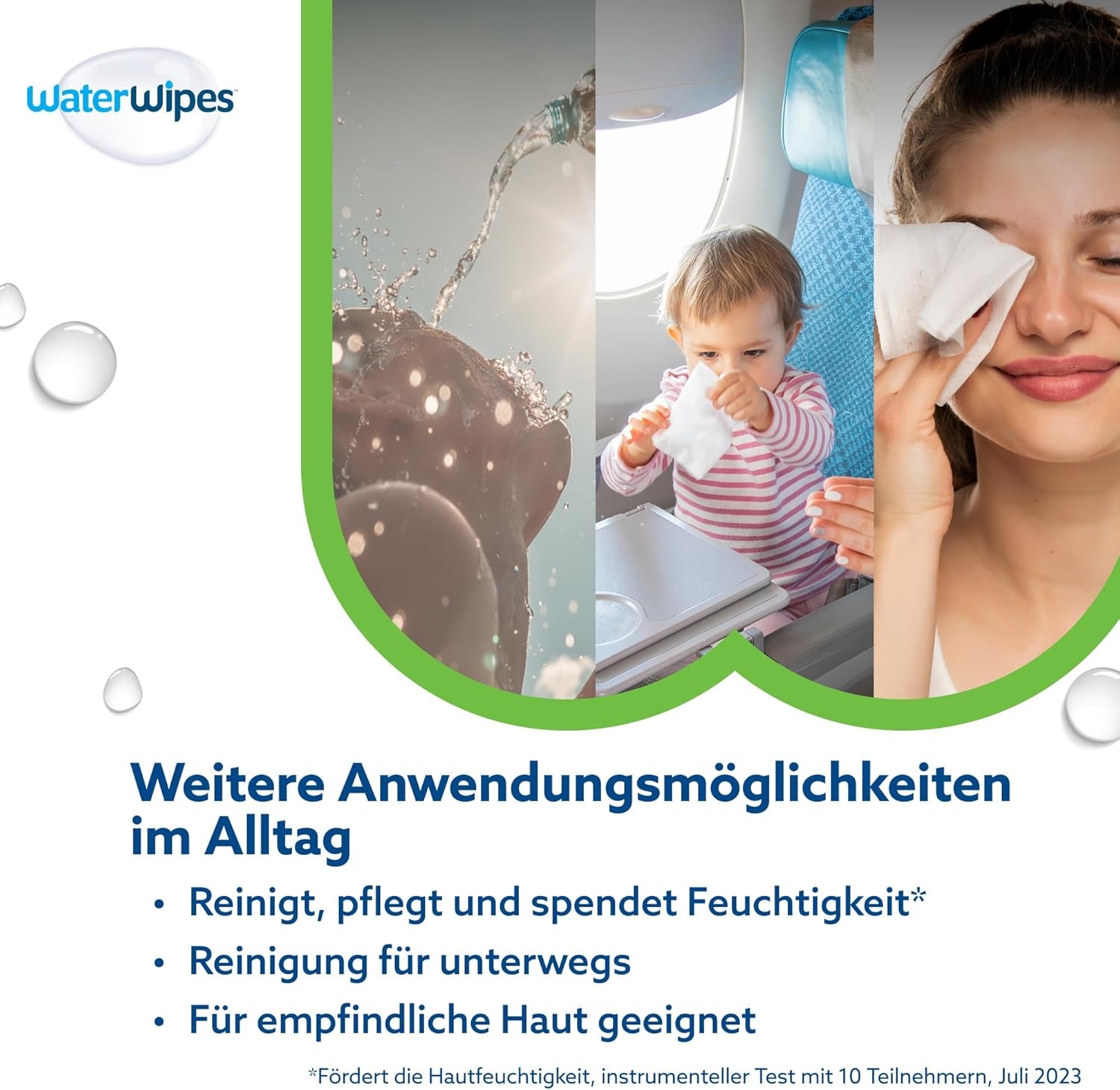 Șervețele umede WaterWipes Sensitive+ Hydrating Boost, șervețele hidratante, 720 bucăți (12 pachete), 3 în 1 curăță, îngrijește, hidratează, 99% apă cu aloe vera, șervețele umede fără parfum pentru bebeluși