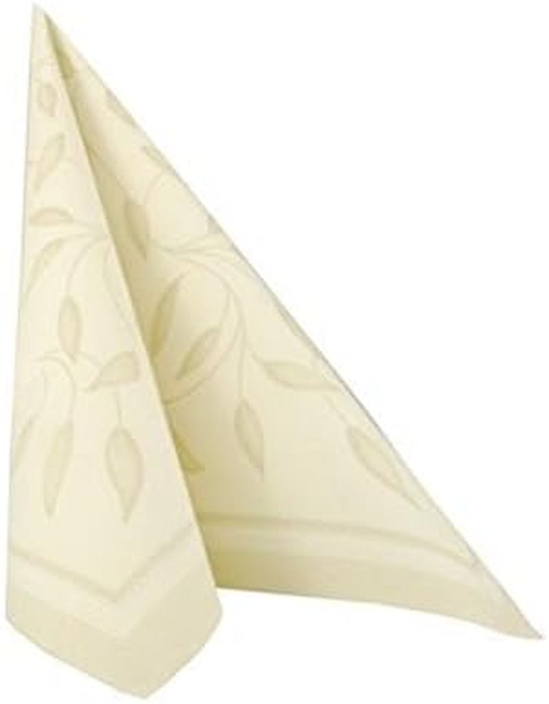 Papstar, 50 șervețele "ROYAL Collection" 1/4-fold 40 Cm X 40 Cm șampanie "New Mediterranean", #11651