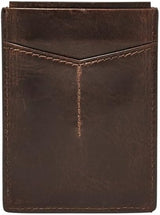 Fossil Bărbat Derrick piele RFID Blocare Magnetic Card Case Walletderrick Wallet Portofel Barbati Naty Shop