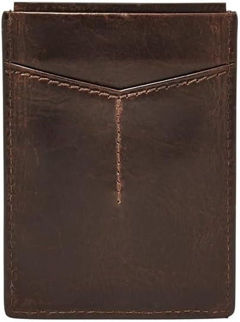 Fossil Bărbat Derrick piele RFID Blocare Magnetic Card Case Walletderrick Wallet Portofel Barbati Naty Shop