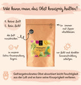 Fructe liofilizate BRIX | Amestec natural, uscat, de fructe tropicale 80 g | Premiul Great Taste pentru fructe uscate | Fără OMG, fără gluten, vegan, vitaminele sunt păstrate Produse deshidratate Naty Shop