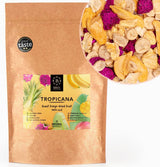 Fructe liofilizate BRIX | Amestec natural, uscat, de fructe tropicale 80 g | Premiul Great Taste pentru fructe uscate | Fără OMG, fără gluten, vegan, vitaminele sunt păstrate Produse deshidratate Naty Shop Titlu implicit