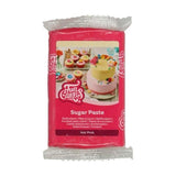 FunCakes Fondant cu aromă de lămâie: Gust delicios, textură fină, ușor de întins, fondant rulat, perfect pentru prăjituri, cupcakes și biscuiți. Halal, kosher și fără gluten. 250 g (pachet de 3) Pasta de zahar Naty Shop