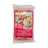 FunCakes Fondant cu aromă de lămâie: Gust delicios, textură fină, ușor de întins, fondant rulat, perfect pentru prăjituri, cupcakes și biscuiți. Halal, kosher și fără gluten. 250 g (pachet de 3) Pasta de zahar Naty Shop 250 G Zmeură