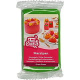 FunCakes pastă de zahăr cu migdale (marțipan olandez) Grass Green: Ușor de folosit și netedă, perfectă pentru decorarea prăjiturilor, halal, kosher și fără gluten, 250 g (pachet de 2) Pasta de zahar Naty Shop Iarbă verde 250 G (1 pachet)