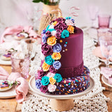 FunCakes Tropical Orange fondant laminat: ușor de utilizat, neted, flexibil, moale și pliabil, perfect pentru decorarea prăjiturilor, halal, kosher și fără gluten, 250 g Pasta de zahar Naty Shop