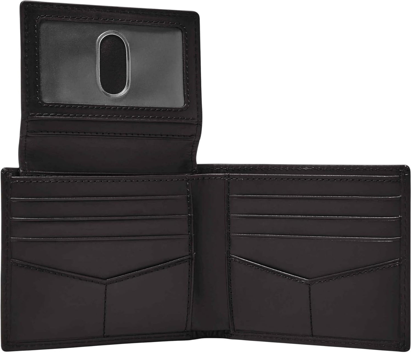 Geantă bifold pentru pașapoarte Fossil Derrick din piele cu blocare RFID pentru bărbați, cu suport detașabil pentru carduri Portofel Barbati Naty Shop