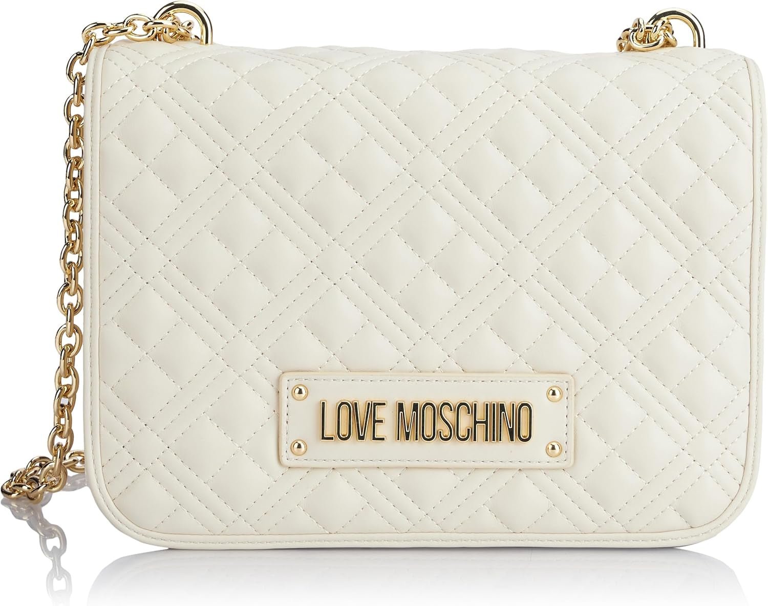 Geantă de umăr pentru femei Love Moschino, albă Genti Femei Naty Shop Titlu implicit