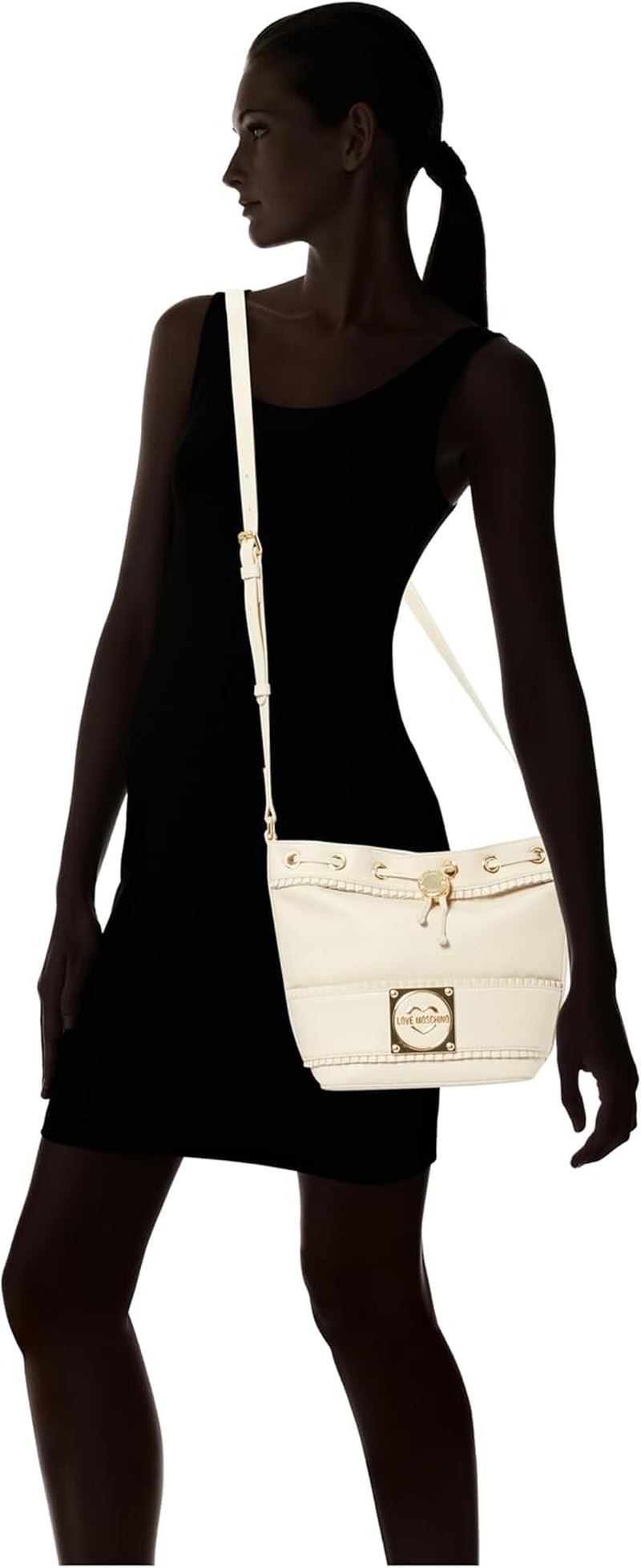 Geantă de umăr pentru femei Love Moschino, ivory Geantă de umăr, ivory Genti Femei Naty Shop