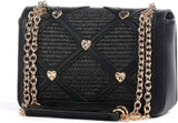 Geantă de umăr pentru femei Love Moschino, negru Geantă de umăr, negru Genti Femei Naty Shop