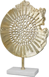 GILDE Deko große Figur Skulptur XXL - sculptură decorativă argintie realizată din aluminiu culoare: argintiu - decorare camera de zi cadou aniversare înălțime 114 cm Statuete si sculpturi Naty Shop Aur Înălțime 51 cm