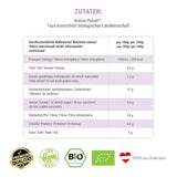 GREEN PANDA® pulbere organică de chokeberry din Austria | chokeberries uscate fin măcinate | chokeberries organice fără aditivi | alternativă regională la pudra de acai și boabe goji | 500g Produse deshidratate Naty Shop