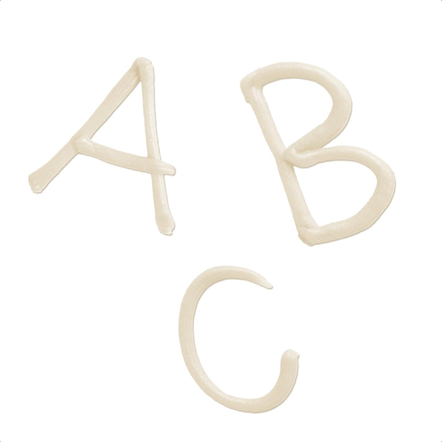Günthart BackDecor 25 gr litere de zahăr ALB pentru orice desert în culoare albă din zahăr pentru litere și modele frumoase, 1 pachet (25 gr) Pasta de zahar Naty Shop