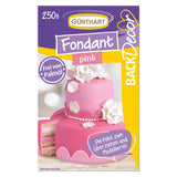 Günthart BackDecor 250 fondant verde, 100% vegan, fără ulei de palmier, rezistent la rupere pentru a acoperi prăjituri și produse de patiserie, potrivit pentru modelare, 1 pachet (1 x 250 g) Pasta de zahar Naty Shop 250 G (1 pachet) Roz
