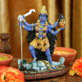 Hindu God Kali Ma Statue, India Goddess Kali Bhavatarini Destroyer Statue Decorative Hindu Goddess of Time and Death Figurine Murti Diwali Pooja Gifts Home Office Temple Mandir Altar Puja Items Statuete si sculpturi Naty Shop