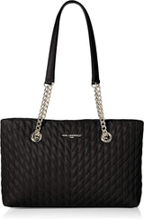 KARL LAGERFELD Karolina tote sac Genti Femei Naty Shop Negru/argintiu O mărime se potrivește tuturor