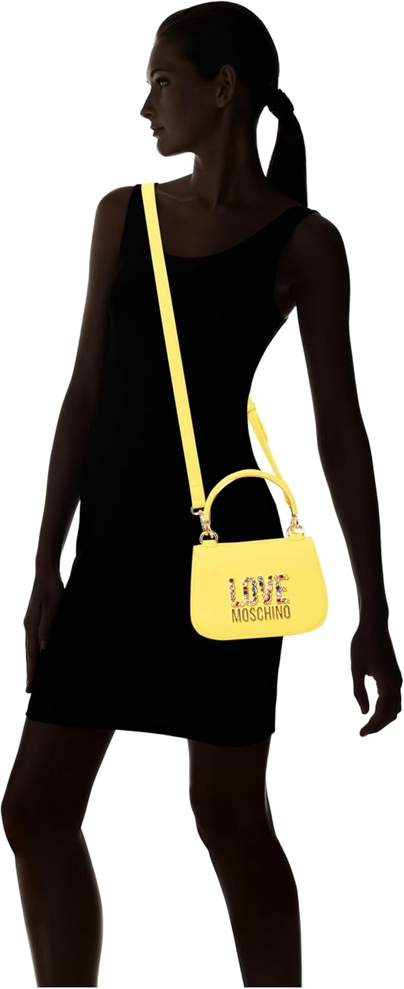 Love Moschino geantă de damă, galben Geantă de mână, galben Genti Femei Naty Shop
