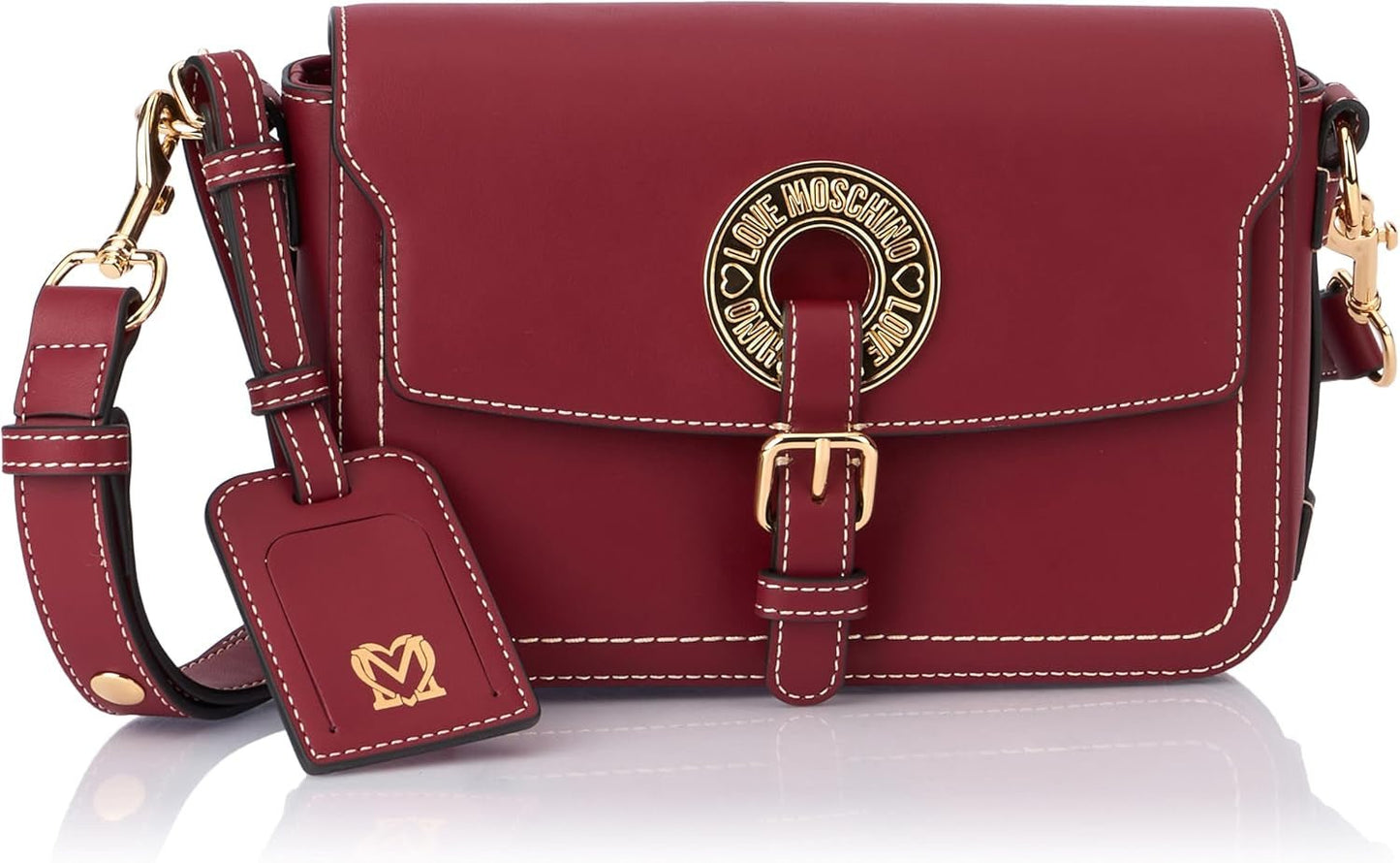 Love Moschino Geantă de umăr Ladies Bordeaux One Size Genti Femei Naty Shop Titlu implicit