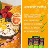 Mango liofilizat: 100g fructe liofilizate din bucăți fragede de mango fără zahăr adăugat - mango uscat - mango uscat - fructe uscate - fructe uscate de la NutriPur Produse deshidratate Naty Shop