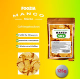Mango liofilizat bucăți mari Fructe liofilizate Fără aditivi 100% mango natural pur Mango liofilizat Fructe uscate Mango uscat 125g de la Foozia (125g) Produse deshidratate Naty Shop
