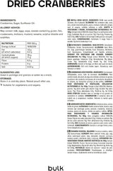 Merișoare uscate în vrac, 500 g, ambalajul poate varia Produse deshidratate Naty Shop
