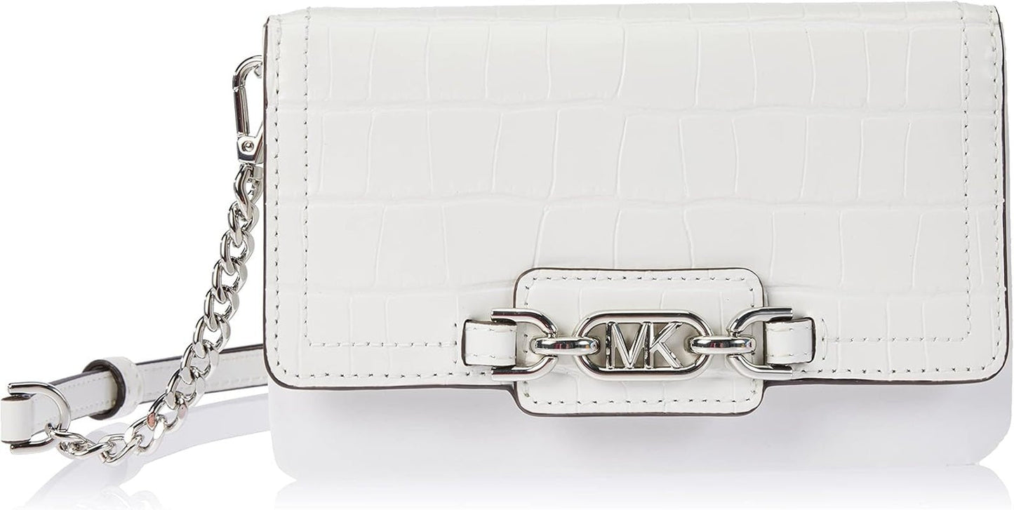 MICHAEL KORS Geantă Heather Phn CHN Xbody pentru femei Genti Femei Naty Shop Alb optic