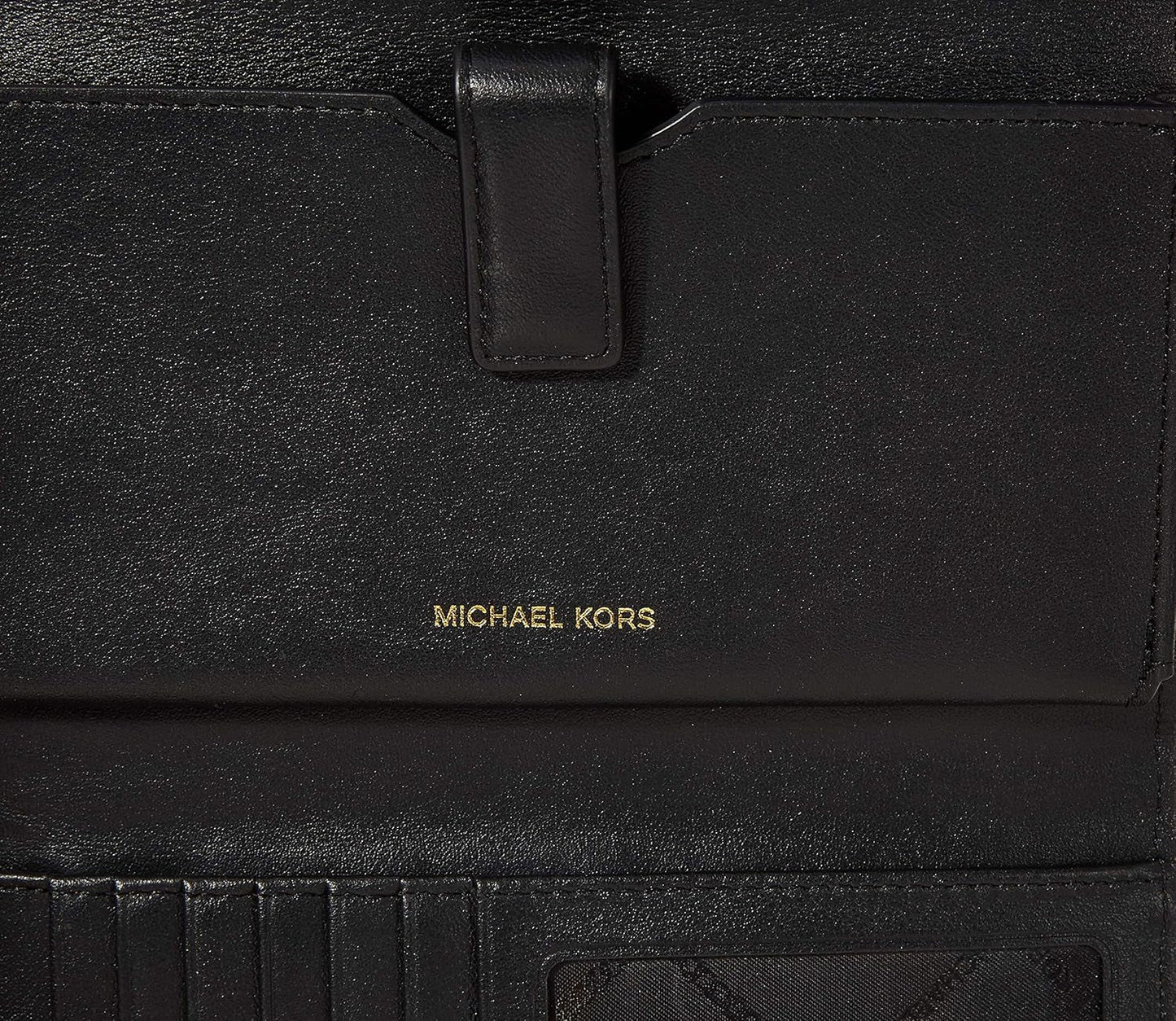 Michael Kors Money Pieces, titular card de credit pentru femei, Marrón (Luggage), 2.5x9.5x11.4 cm (L x Î L) Portofel Femei Naty Shop