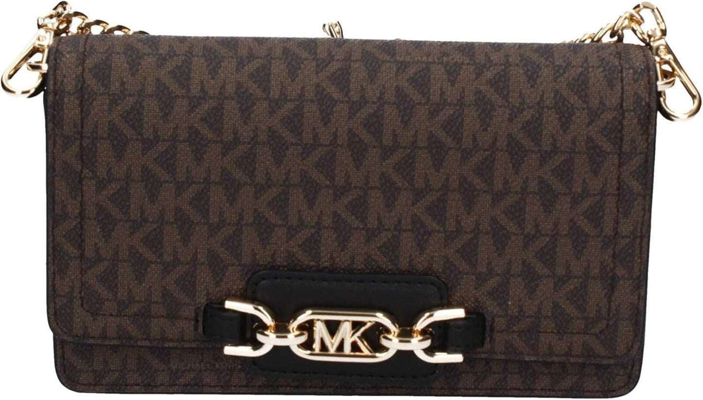 Michael Kors Women Sm Phn CHN Xbody Bag, Brown/Blk Genti Femei Naty Shop Titlu implicit