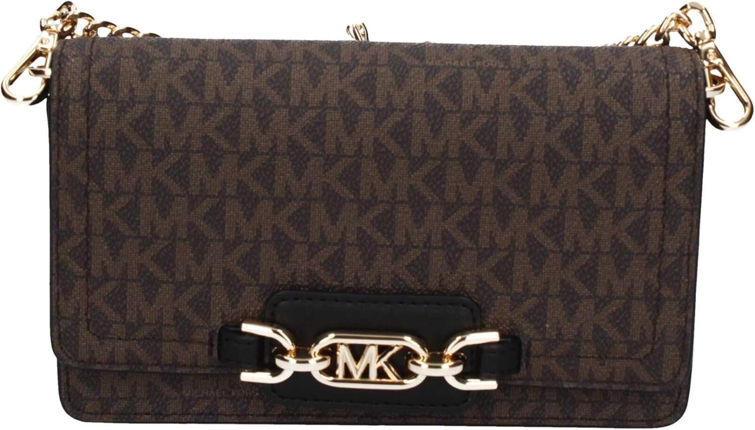 Michael Kors Women Sm Phn CHN Xbody Bag, Brown/Blk Genti Femei Naty Shop Titlu implicit