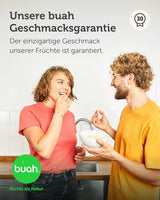 Mix de fructe liofilizate BUAH® | Căpșuni, banane, mere și coacăze liofilizate fără zahăr adăugat | 100% fructe | Vegan, fără gluten, fără lactoză (140g) Produse deshidratate Naty Shop