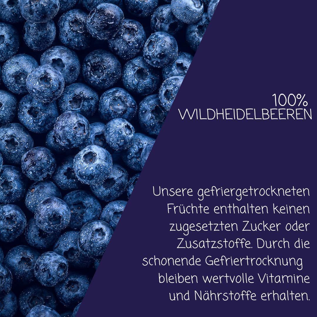 myfruits afine sălbatice, liofilizate, 300g, fără aditivi, 100% afine sălbatice, fructe liofilizate pentru muesli sau ca gustare Produse deshidratate Naty Shop
