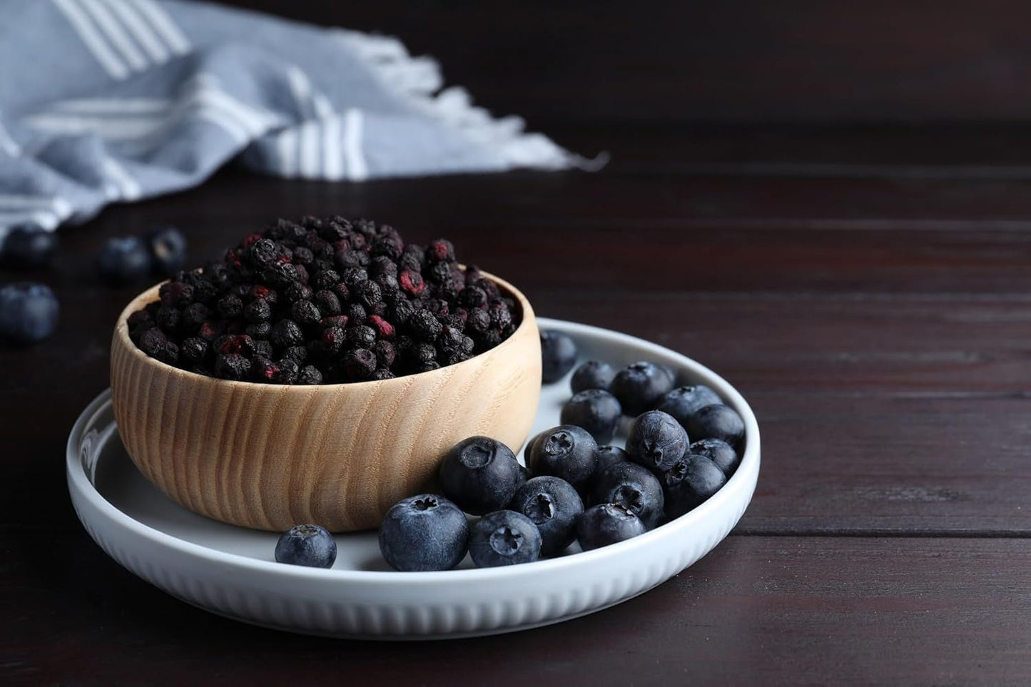 Mynatura afine sălbatice organice liofilizate I Afine I Fructe I Fructe de pădure I Produs natural I Calitate organică I Pungă (1x 200g) Produse deshidratate Naty Shop