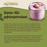 Mynatura Amestec colorat de fructe de pădure liofilizate I Amestec de fructe I Zmeură I Coacăze negre I Căpșuni I Gustare de fructe I Vegan I 350g Produse deshidratate Naty Shop