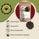 Mynatura cireșe dulci, uscate, fără sâmburi I Neîndulcite I Fructe uscate I Fără aditivi I Coacere I Cireșe I Snack I Muesli I Vegan I Pungă (1x 1000g) Produse deshidratate Naty Shop