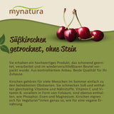 Mynatura cireșe dulci, uscate, fără sâmburi I Neîndulcite I Fructe uscate I Fără aditivi I Coacere I Cireșe I Snack I Muesli I Vegan I Pungă (1x 1000g) Produse deshidratate Naty Shop