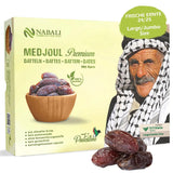 NABALI FAIRKOST FOR ALL Curmale Medjool Medjoul din Palestina - 100% naturale vegan aromate tradiționale proaspete și orientale I fără conservanți 5 kg (1 pachet), Small/Medium Produse deshidratate Naty Shop 5 kg (1 pachet), Large/Jumbo
