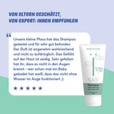Naïf - Șampon de îngrijire - pentru bebeluși și copii - Șampon pentru bebeluși cu ingrediente naturale - 100% vegan - 0% SLES - Fără microplastice, siliconi și parabeni - 200 ml Copii - Baie si Skincare Naty Shop