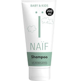 Naïf - Șampon de îngrijire - pentru bebeluși și copii - Șampon pentru bebeluși cu ingrediente naturale - 100% vegan - 0% SLES - Fără microplastice, siliconi și parabeni - 200 ml Copii - Baie si Skincare Naty Shop M
