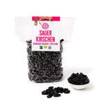 PAKKA - Cireșe organice Fairtrade uscate la soare 750g, cireșe organice recoltate sălbatice, neulei, neîndulcite direct de la micii fermieri din Samarkand, Uzbekistan, vegan, 750g Produse deshidratate Naty Shop Varianta 1: 750 G (1 pachet)