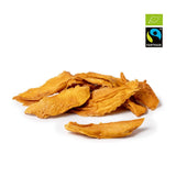 PAKKA organic fair trade mangoes 1kg, bucăți de mango uscate organic și corect, neîndulcite, nesulfurate, produse și umplute direct de producătorul din Columbia, vegan 1 kg (1 pachet) Produse deshidratate Naty Shop