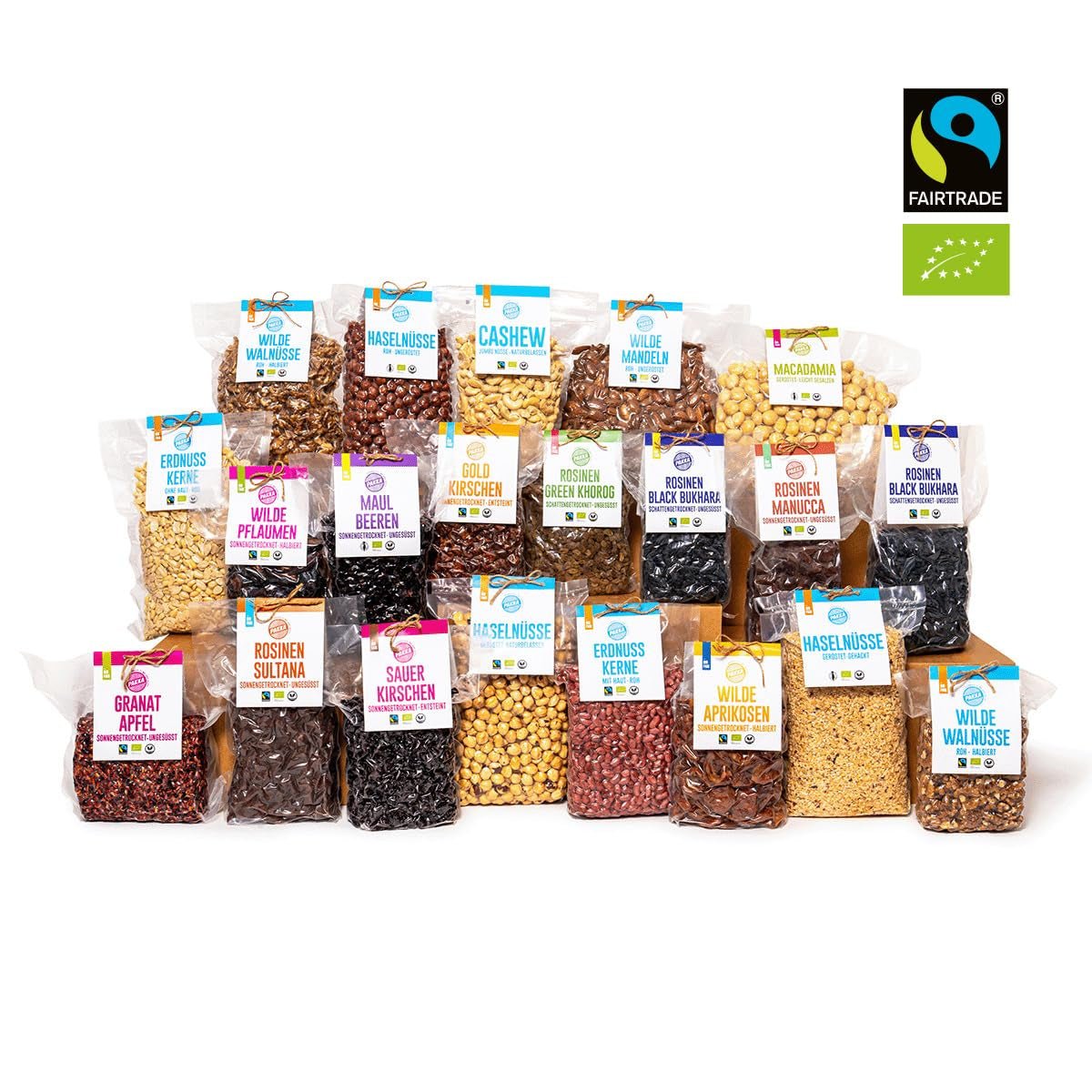 PAKKA - Sultane Sultana organice Fairtrade 1kg, fără semințe, fără coajă și uscate la soare Sultane Sultana din Samarkand Uzbekistan 1000g Produse deshidratate Naty Shop