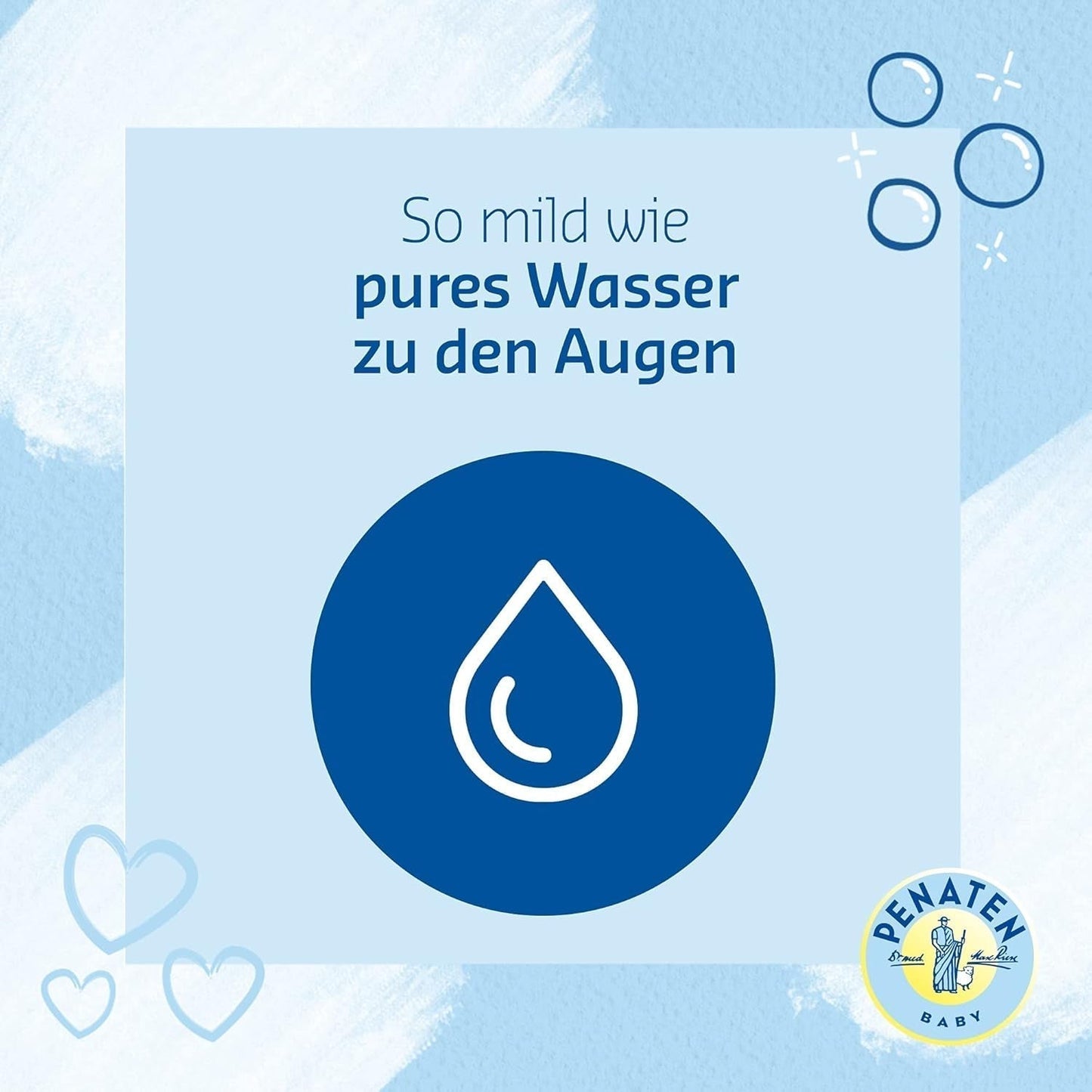 PENATEN baie și șampon (400 ml), baie și șampon blând pentru bebeluși formulat fără parabeni și coloranți, gel de duș și șampon pentru păr special dezvoltat pentru nou-născuți pentru pielea delicată a bebelușului Copii - Baie si Skincare Naty Shop
