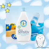PENATEN Ultra Sensitive Bath & Shampoo (400 ml), baie și șampon pentru bebeluși deosebit de blând pentru pielea foarte sensibilă a bebelușilor predispuși la neurodermatită, gel de duș și șampon de păr fără parfum și coloranți Copii - Baie si Skincare Naty Shop