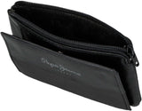 Pepe Jeans Joumma Bags Double Purse, Negru, 11 x 7 x 1,5 cm, Piele, Negru, Talla única, Portofel Portofel Barbati Naty Shop