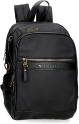 Pepe jeans Morgan, rucsacuri casual, genți de călătorie, piele artificială bej și negru pentru femei, de Joumma Bags Bagaje și echipament de călătorie Naty Shop Negru Rucsac